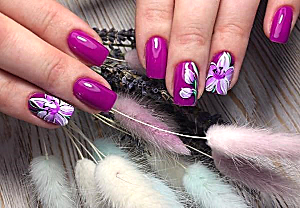 Fashionable manicure with flowers 2018-2019, photo ideas of floral manicure