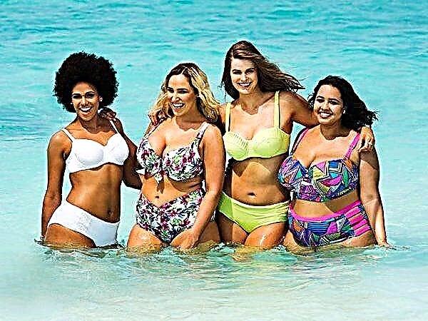 Fashionable swimwear for obese women 2020-2021 - the best models of large size swimwear