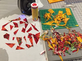 Disposal of scraps and scraps of fabric: the pizza patchwork technique