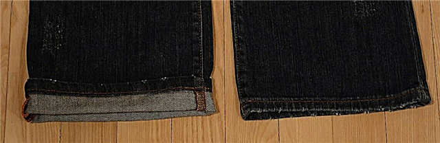 How to shorten jeans