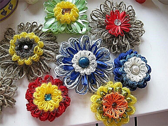 Knitted Loom flower without knitting needles and hook!