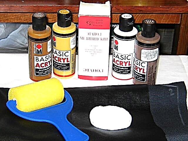 Artificial leather painting
