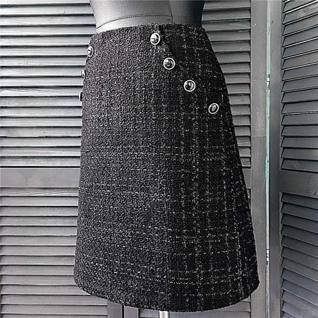 How to sew an A-line tweed skirt