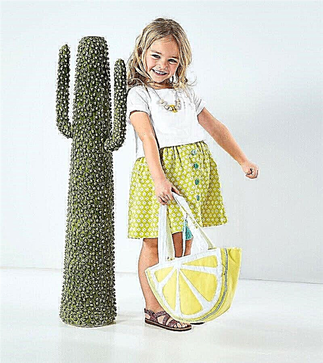 Limon dilimi şeklinde çocuk çantası