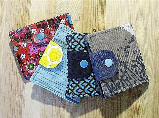Do-it-yourself wallet made from leftover fabrics