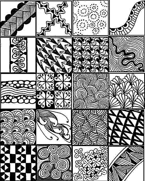 What is a zentangle, how to learn it and how to apply it in needlework?
