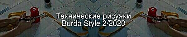 Burda Style 2/2020 műszaki rajzok