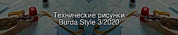 „Burda Style“ 3/2020 techniniai brėžiniai