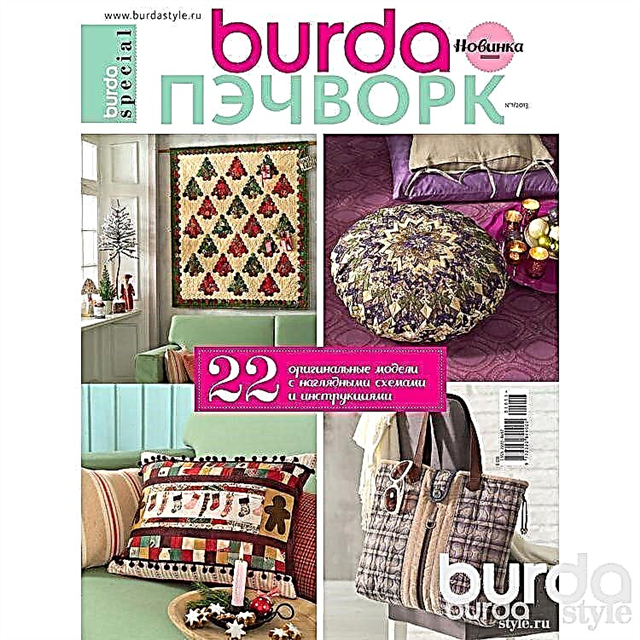 Announcements of Burda special issues on sewing, knitting, needlework