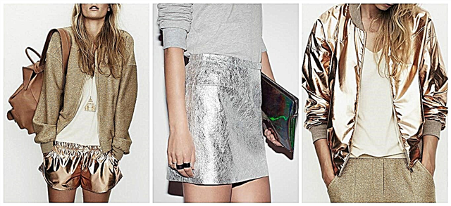 A brilliant way out: how to wear metallic colors