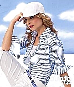 Striped blouse: select the image and aroma