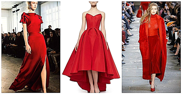 Lady in red: hogyan kell viselni az őszi színt és miként néz ki stílusosan