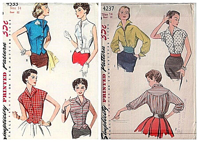 My beautiful lady: what blouses were worn in the 50s?