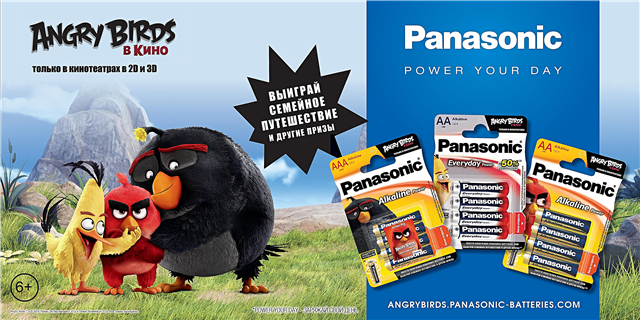 أصدرت باناسونيك سلسلة من البطاريات على أساس فيلم "Angry Birds in the movie"