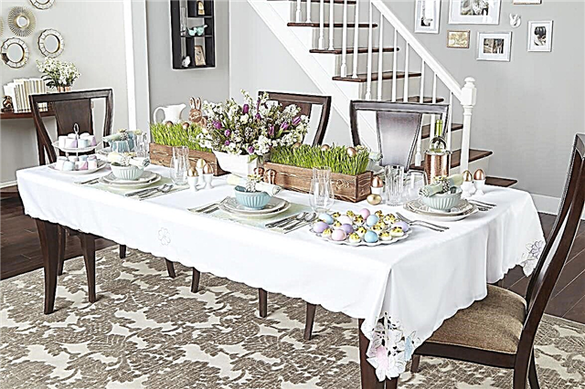 Easter table - decoration and serving: 23 ideas