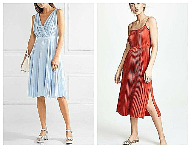 Pleated dress: what's in fashion in summer 2018