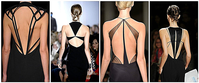 Rückansicht: Wählen Sie ein Kleid mit offenem Rücken