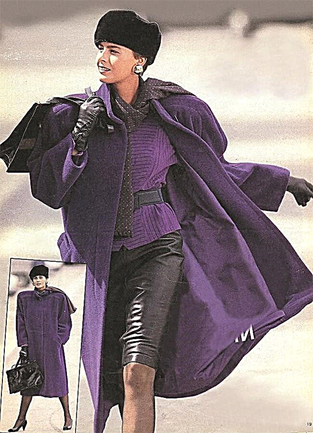 Burda výročný projekt. Raglan Sleeve Coat od Burda 4/1987