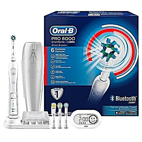 Cepillo de dientes del futuro: Oral-BSmartSeriesPRO 6000 con aplicación de teléfono inteligente y boquilla CrossAction