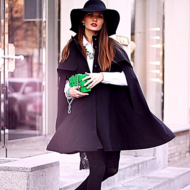 Fashionable capes 2020-2021, cape coat for women, photos, news, trends